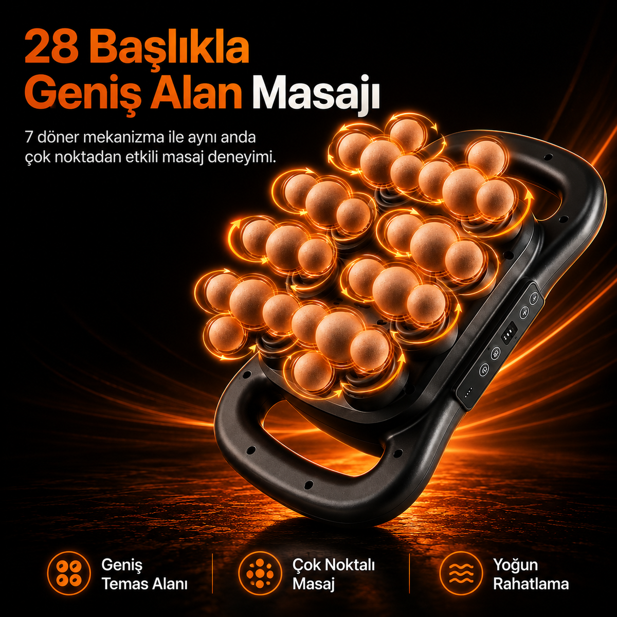 FormaBella 28 Başlıklı Isıtmalı Derin Doku Masaj Aleti