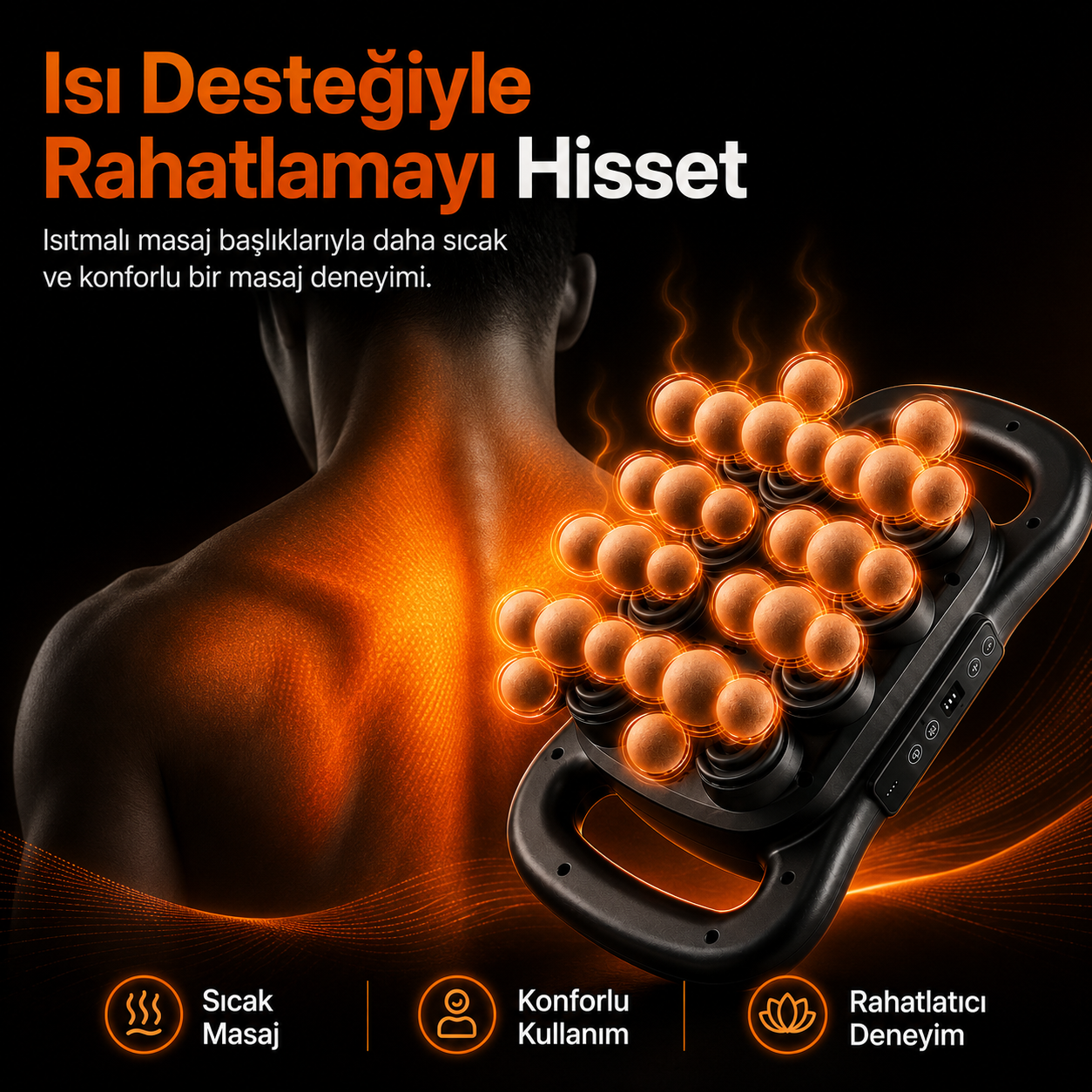 FormaBella 28 Başlıklı Isıtmalı Derin Doku Masaj Aleti