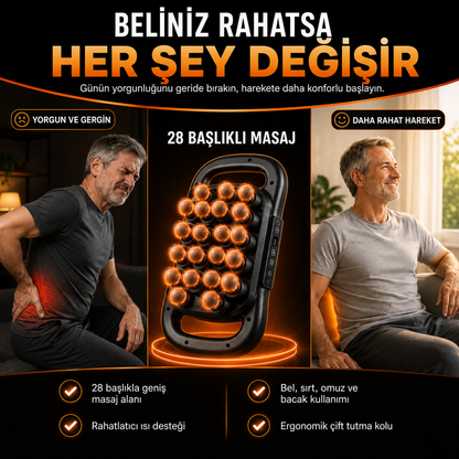 FormaBella 28 Başlıklı Isıtmalı Derin Doku Masaj Aleti